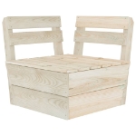 Set Divani da Giardino su Pallet 5 pz in Legno Abete Impregnato