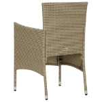 Set Mobili da Pranzo per Giardino 5 pz Beige