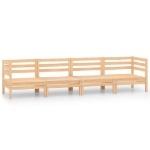 Set Divani da Giardino 4 pz in Legno Massello di Pino