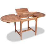 Set da Pranzo da Giardino 7 pz in Legno Massello di Teak