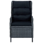 Set da Pranzo da Giardino 5 pz Grigio Scuro
