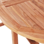 Set da Pranzo da Giardino 7 pz in Legno Massello di Teak