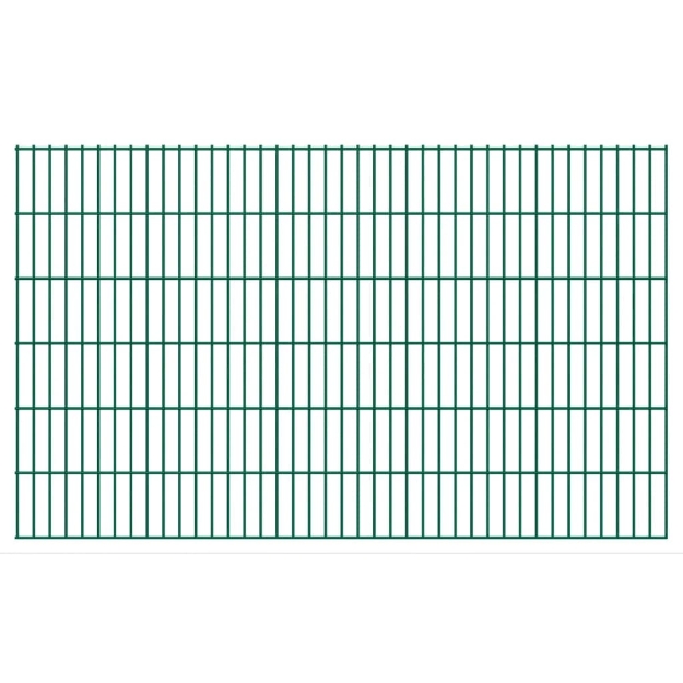 2D Pannelli Recinzione Giardino 2,008x1,23 m 6 m (Totale) Verde