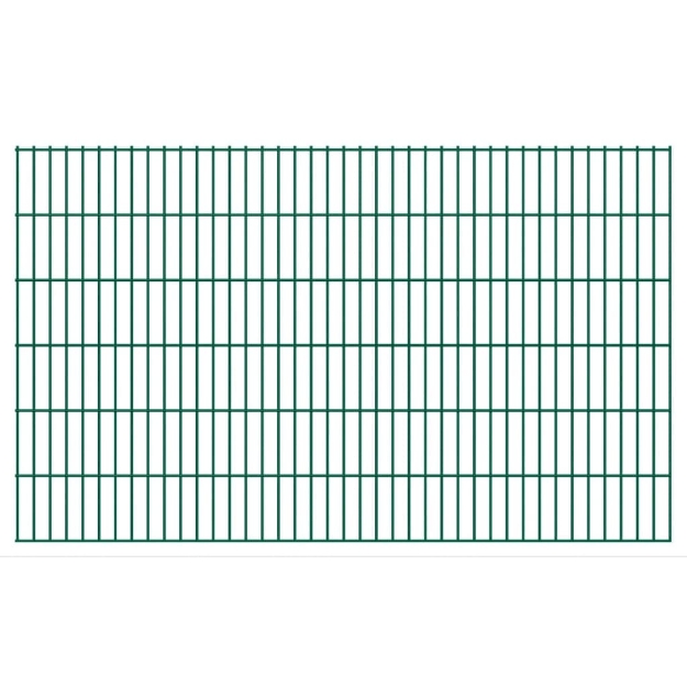 2D Pannelli Recinzione Giardino 2,008x1,23 m 10m (Totale) Verde