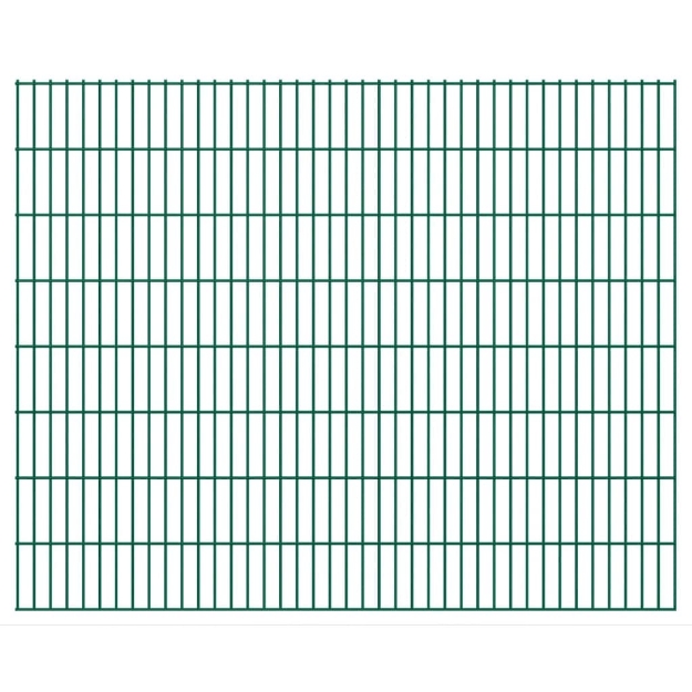 2D Pannelli Recinzione Giardino 2,008x1,63 m 4 m (Totale) Verde