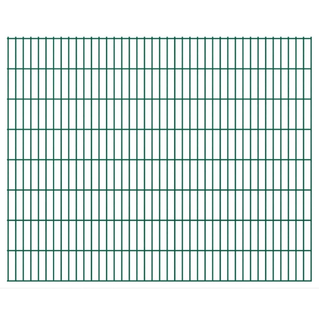 2D Pannelli Recinzione Giardino 2,008x1,63 m 6 m (Totale) Verde