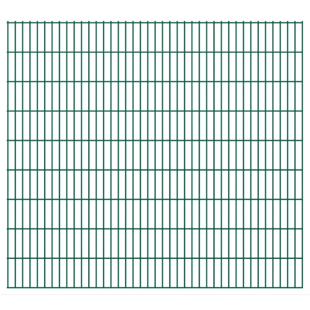 2D Pannelli Recinzione Giardino 2,008x1,83 m 4 m (Totale) Verde