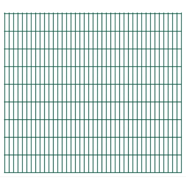 2D Pannelli Recinzione Giardino 2,008x1,83 m 26m (Totale) Verde