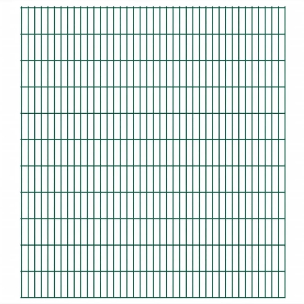 2D Pannelli Recinzione Giardino 2,008x2,23 m 6 m (Totale) Verde