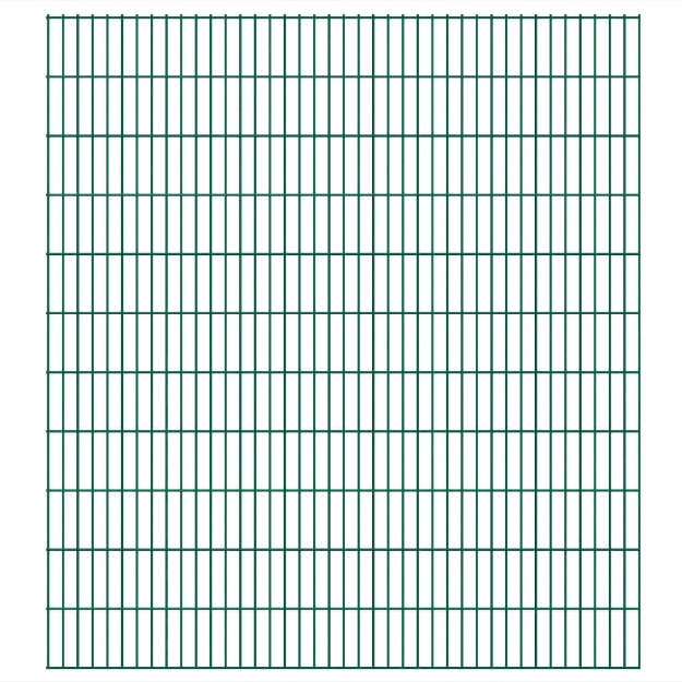 2D Pannelli Recinzione Giardino 2,008x2,23 m 18m (Totale) Verde