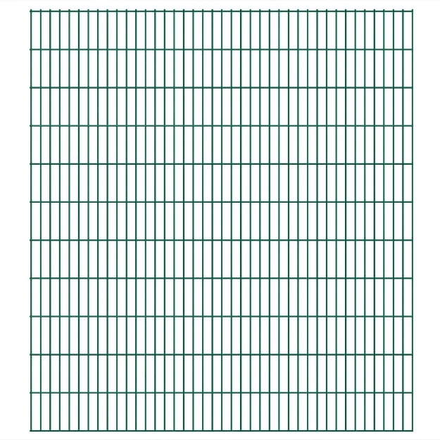 2D Pannelli Recinzione Giardino 2,008x2,23 m 22m (Totale) Verde