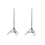 Set Stativi Fotografici 2 pz Regolabili Altezza 78-210 cm