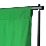 Fondale in Cotone Verde 300x300 cm per Croma Key