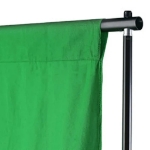 Fondale in Cotone Verde 500x300 cm per Croma Key