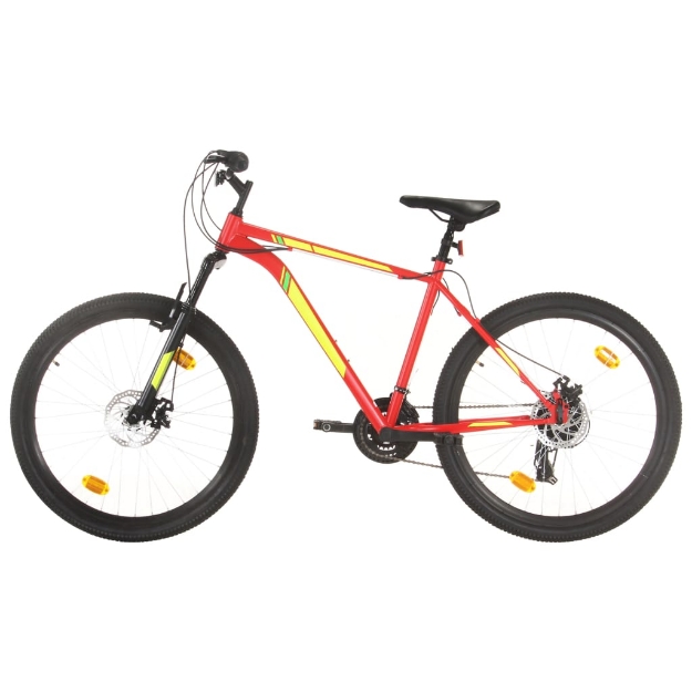 Mountain Bike 21 Speed 27,5" Ruote 50 cm Rosso