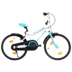 Bici per Bambini 18 Pollici Blu e Bianca