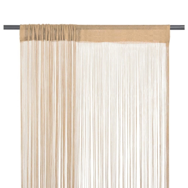 2 Pz Tende a Fili 100x250 cm Beige