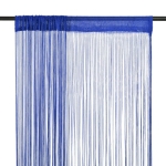 Tende a Filo 2 pz 100x250 cm Blu