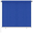 Tenda a Rullo per Esterni 160x140 cm Blu HDPE