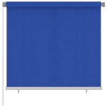 Tenda a Rullo per Esterni 160x140 cm Blu HDPE