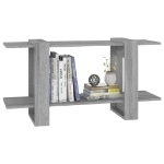 Libreria Grigio Marrone 100x30x51 cm in Legno Multistrato