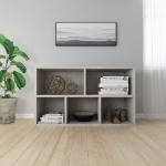 Libreria/Credenza Grigio Cemento 50x25x80 cm in Truciolato