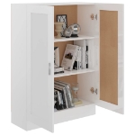 Libreria Bianco Lucido 82,5x30,5x115 cm in Truciolato