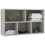 Libreria/Credenza Grigio Cemento 50x25x80 cm in Truciolato