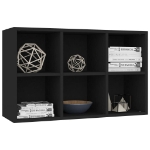 Libreria/Credenza Nera 66x30x97,8 cm in Truciolato