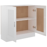 Libreria Bianco Lucido 82,5x30,5x80 cm in Truciolato