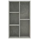 Libreria/Credenza Grigio Cemento 50x25x80 cm in Truciolato