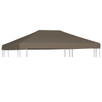 Copertura Superiore per Gazebo 310 g/m² 3x3m Grigio Talpa