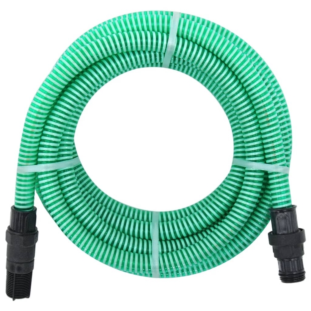 Tubo di Aspirazione con Connettori in PVC 4 m 22 mm Verde