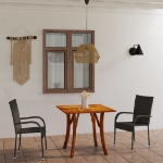 Set Mobili da Pranzo per Giardino 3 pz Grigio