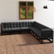 Set Divani da Giardino 7 pz con Cuscini Legno Massello di Pino