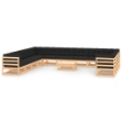 Set Divani da Giardino 14 pz con Cuscini Antracite Legno Pino