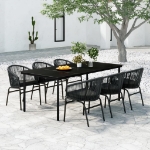 Set Mobili da Pranzo da Giardino 7 pz Antracite