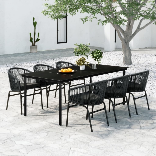 Set Mobili da Pranzo da Giardino 7 pz Antracite