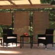 Set da Pranzo per Giardino 7 pz con Cuscini Nero