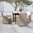Set Mobili da Pranzo per Giardino 5 pz Marrone