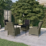 Set Mobili da Pranzo per Giardino 5 pz Marrone