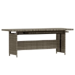 Set Divani da Giardino 3 pz con Cuscini in Polyrattan Grigio