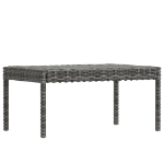 Set Divani da Giardino 6 pz con Cuscini in Polyrattan Grigio