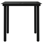 Set da Pranzo da Giardino 5 pz Marrone e Nero