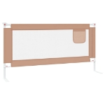 Sponda Letto di Sicurezza per Bambini Tortora 180x25 cm Tessuto