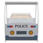 Letto Bimbo Auto della Polizia con Scrivania 90x200 cm