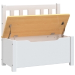 Cassapanca per Bambini Bianca e Beige 60x30x55 cm in MDF