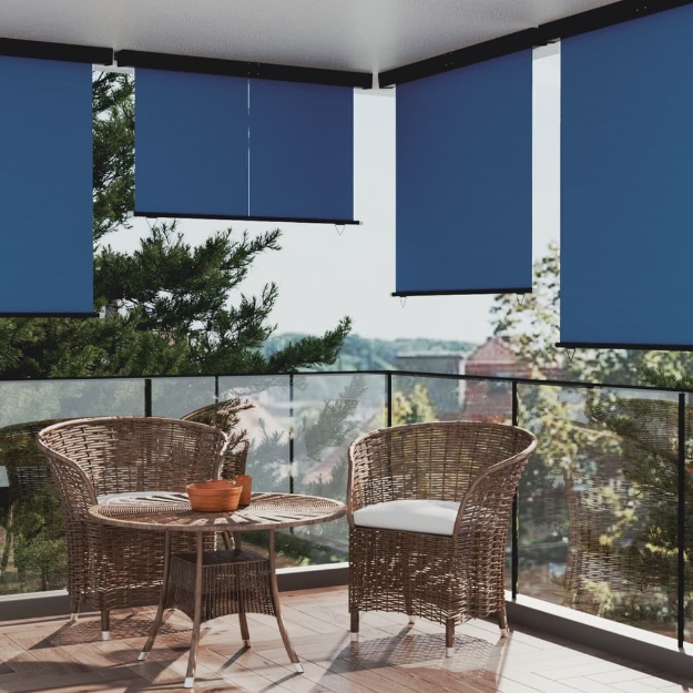 Tendalino Laterale per Balcone 160x250 cm Blu