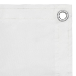 Paravento da Balcone Bianco 75x600 cm in Tessuto Oxford