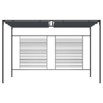 Gazebo con Tetto Retrattile 4x3x2,3 m Antracite 180 g/m²